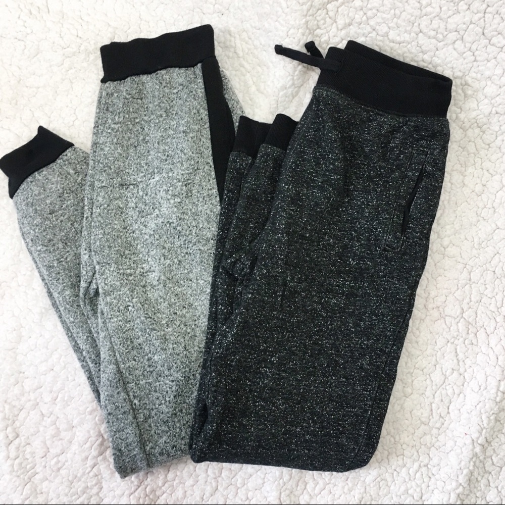 🐝 Kids Size 10/12 Black & Gray Sweatpant Bundle